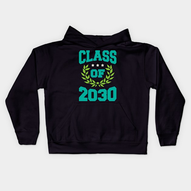 Class Of 2030 Kids Hoodie by teevisionshop